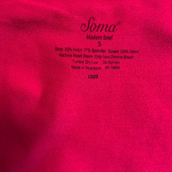 LOT OF 2 SOMA VANISHING EDGE PANTIES IN VIVID PINK & BLUSH PINK SMALL - Picture 5 of 11